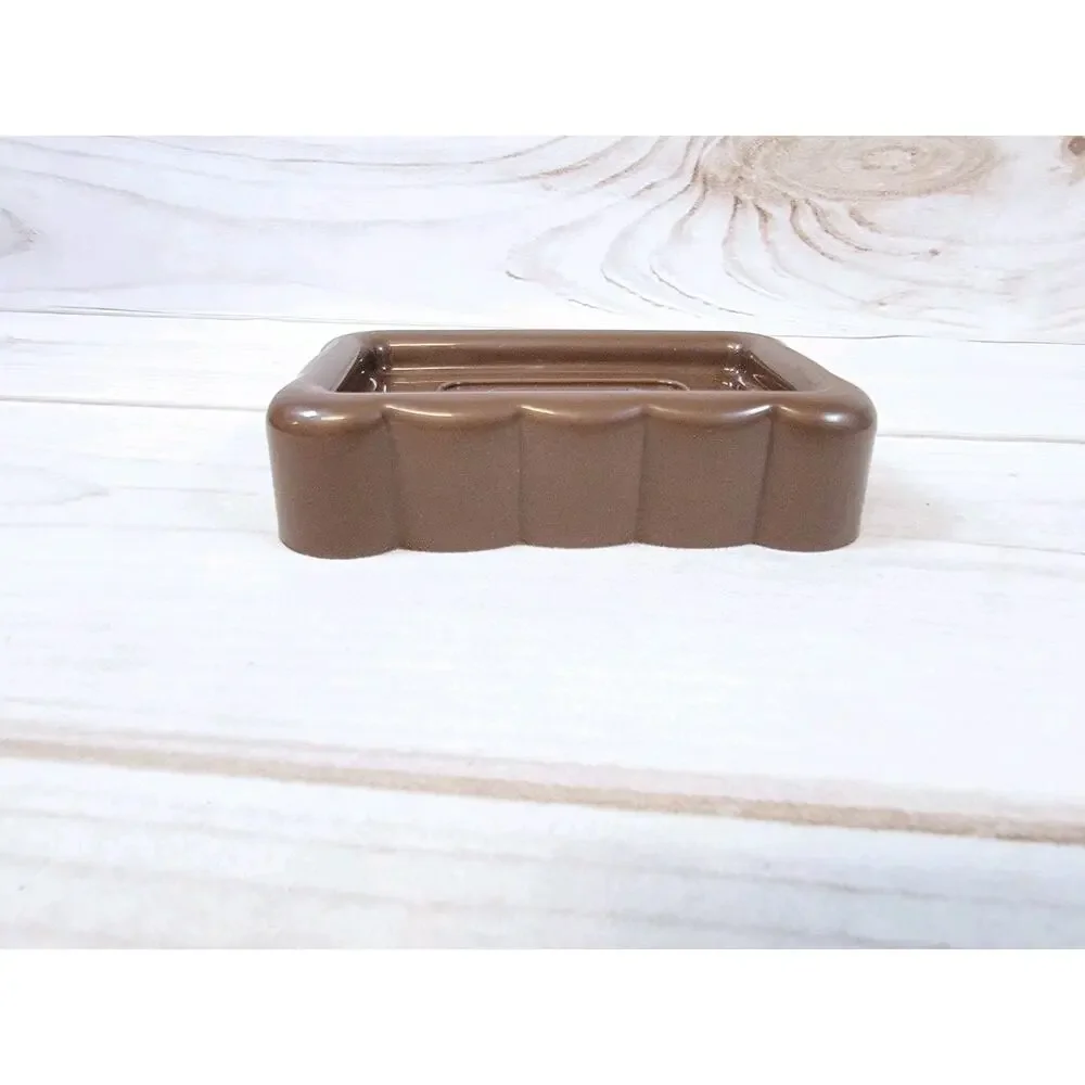 Vintage Soap Dish Retro Kitchen Bathroom Brown 1999